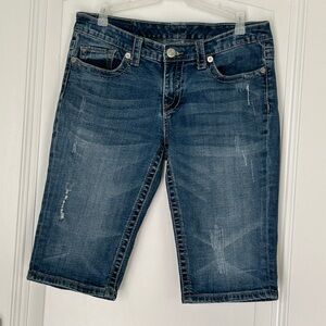 Seven7 For All Mankind Women's Blue Denim Shorts. Size 8